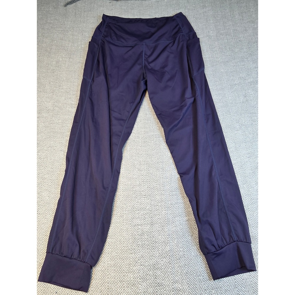 Viqdia Womens High Waisted Athletic Joggers Dark Purple Pockets Size Large L